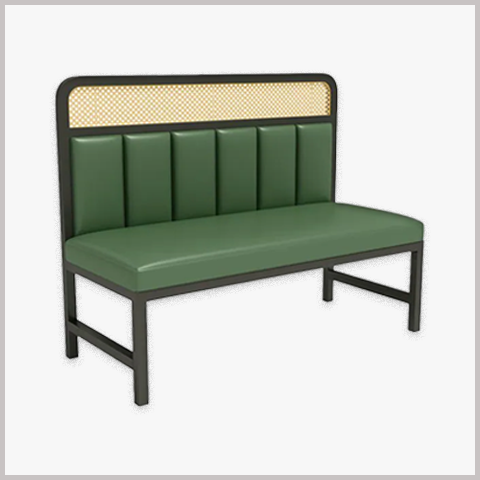 Sofa Cafe Khung Sắt Nệm Da Nỉ - SFC10