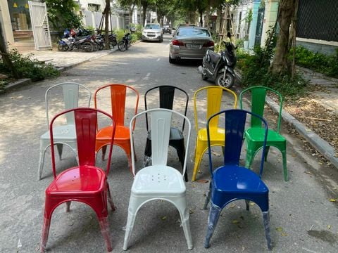  Ghế Ăn Ghế Cafe Tolix Khung Sắt - GS02 