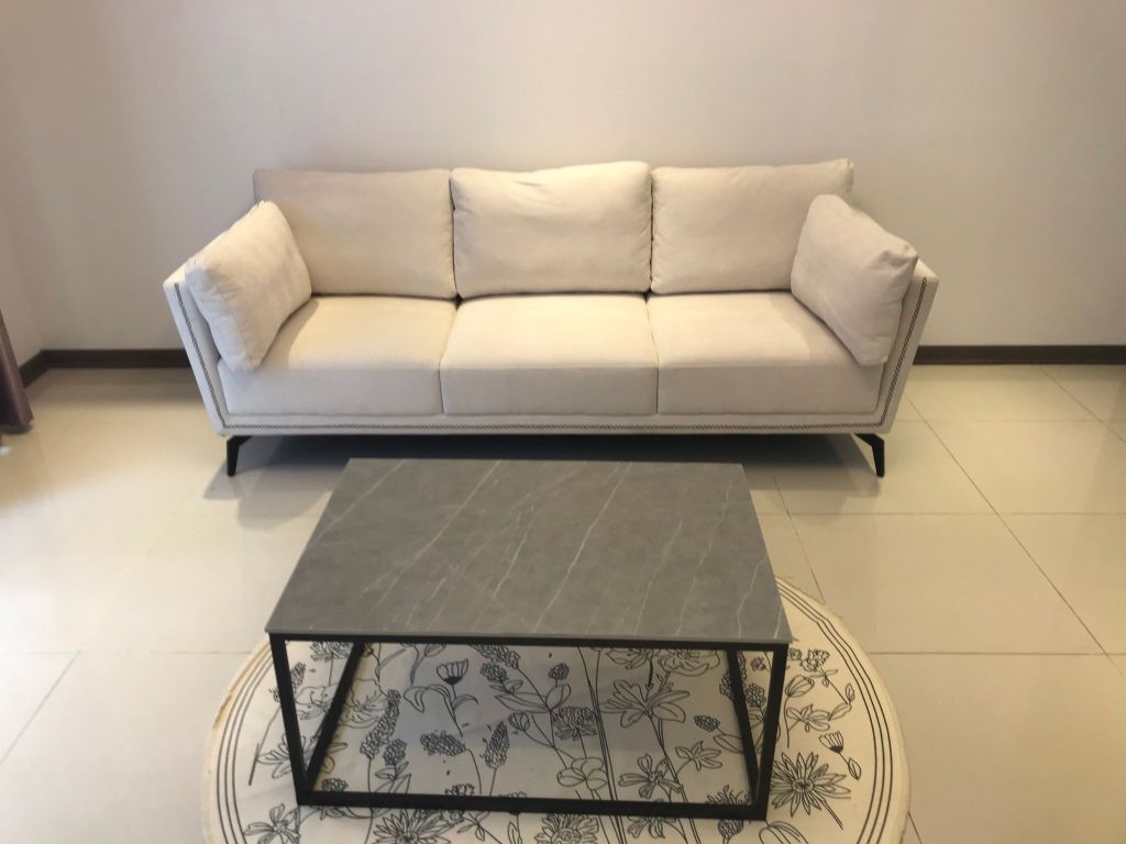 Sofa Văng Mặt Da Chân Sắt - SF10