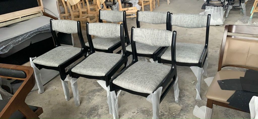 Ghế Benla ghế ăn ghế cafe gỗ đệm da - G10