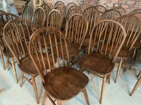  Ghế ăn, ghế cafe chân gỗ mặt nệm - G07 