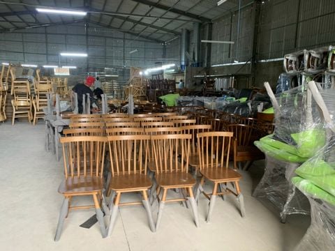  Ghế song tiện ghế ăn ghế cafe Pinnstol 7 nan - G03 