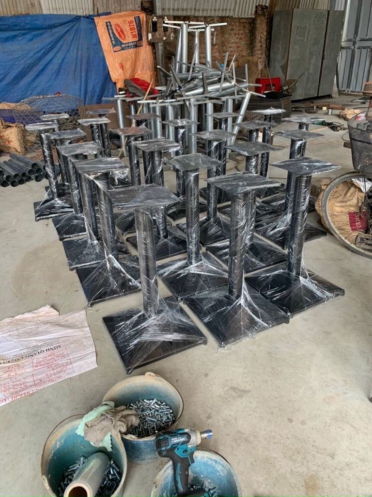 Chân Bàn Cafe Sắt Đế Tròn - CG02