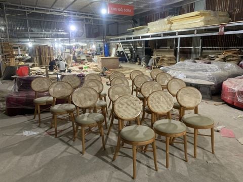  Ghế ăn, ghế cafe khung gỗ bọc nệm - G26 