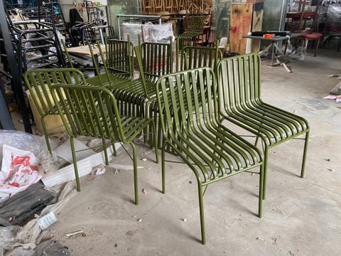  Ghế Cafe Khung Sắt Ngoài Trời - GS14 