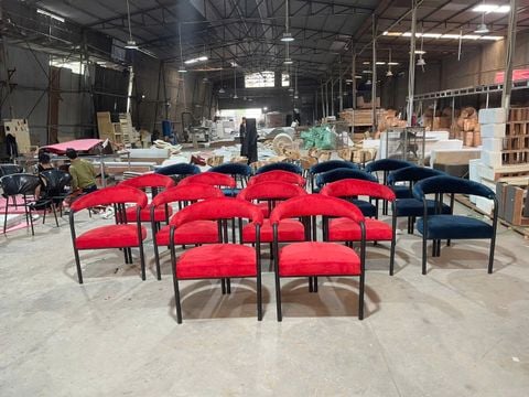  Ghế Ăn Ghế Cafe Nhà Hàng Chân Sắt Bọc Da - G101 