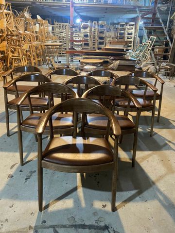  Ghế ăn gỗ Kennedy có tay - G24 