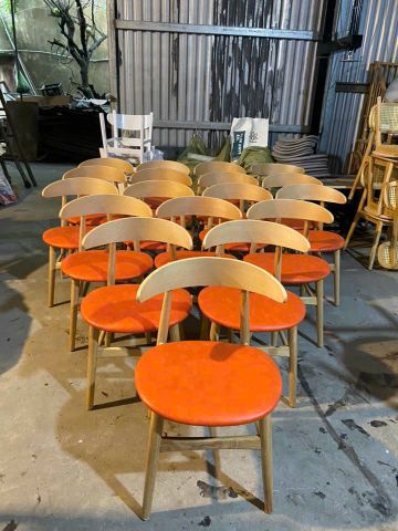  Ghế ăn, ghế cafe khung gỗ mặt nệm - G05 