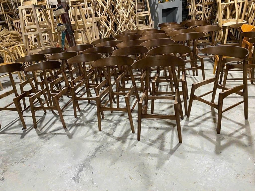 Ghế ăn, ghế cafe khung gỗ mặt nệm - G05