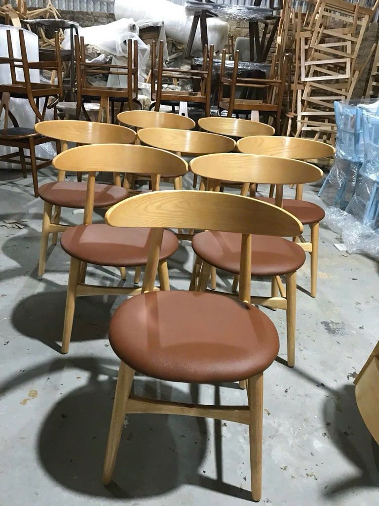 Ghế ăn, ghế cafe khung gỗ mặt nệm - G05