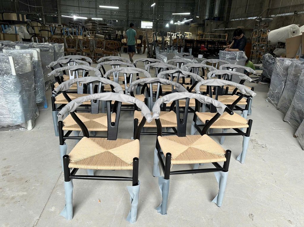 Ghế ăn khung gỗ đan dây - G32