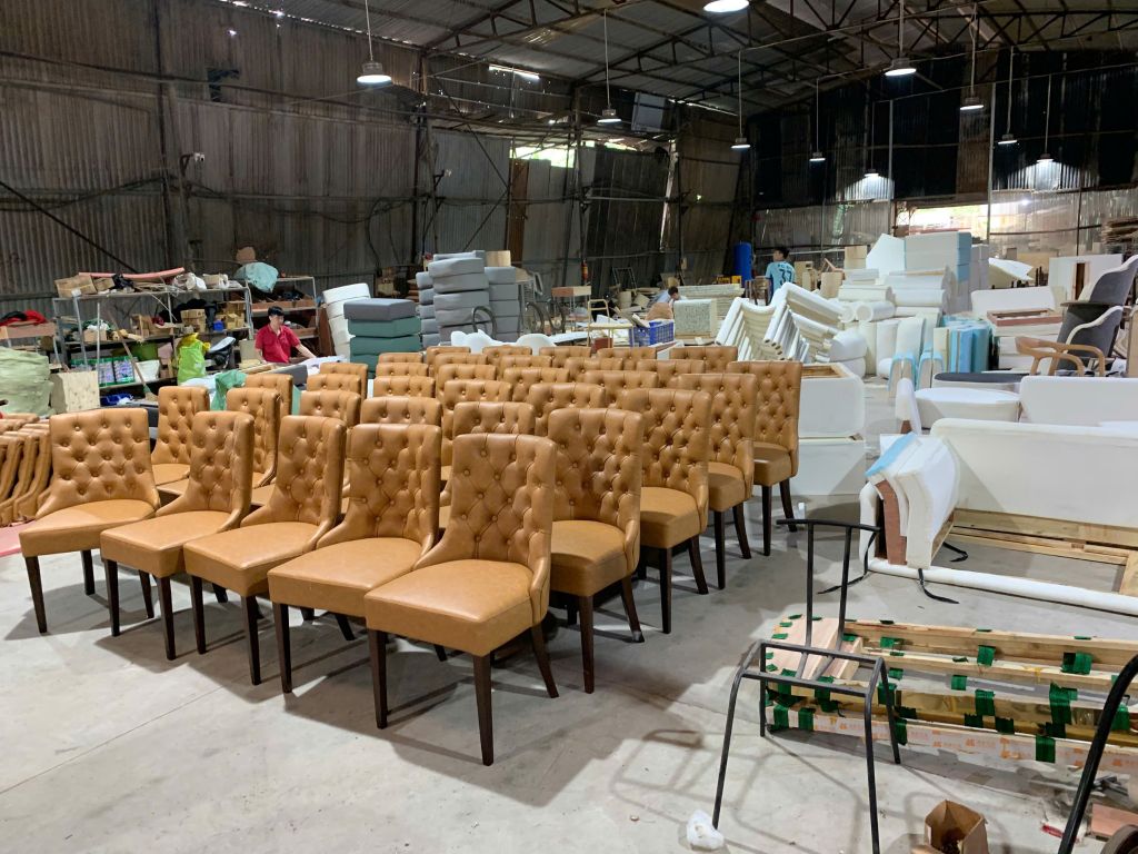 Ghế Ăn Ghế Cafe Nhà Hàng Khung Gỗ Bọc Da - G57