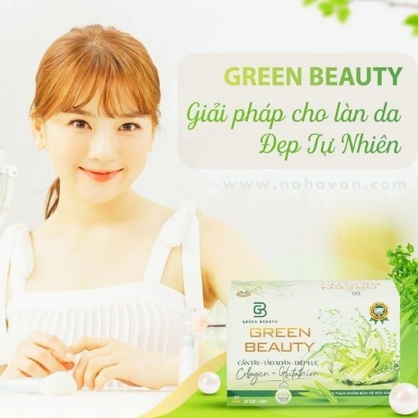 Green Beauty - Bột Cần Tây Tảo Xoắn, Giúp Đẹp Da Giữ Dáng