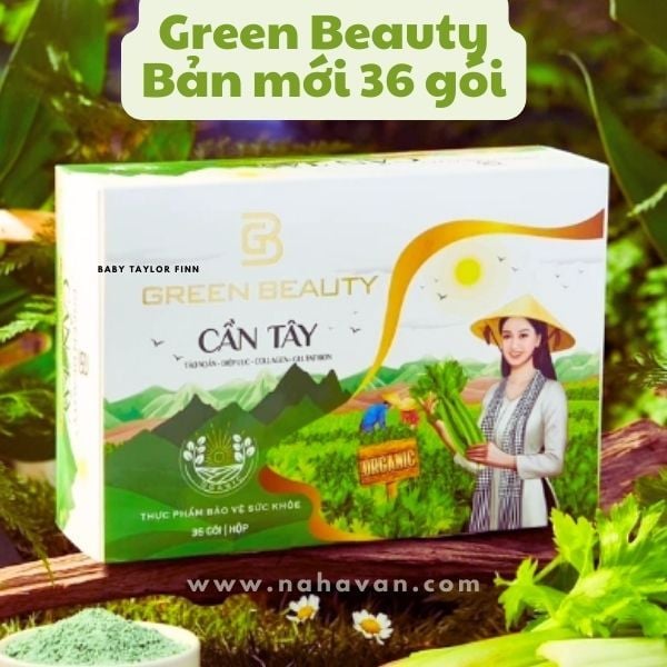 Green Beauty - Bột Cần Tây Tảo Xoắn, Giúp Đẹp Da Giữ Dáng