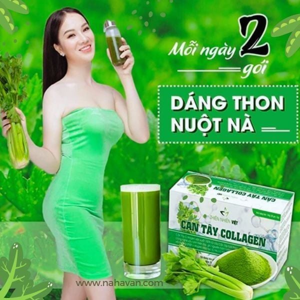 Cần Tây Collagen Thiên Nhiên Việt - Đẹp Da, Giảm Cân Giữ Dáng