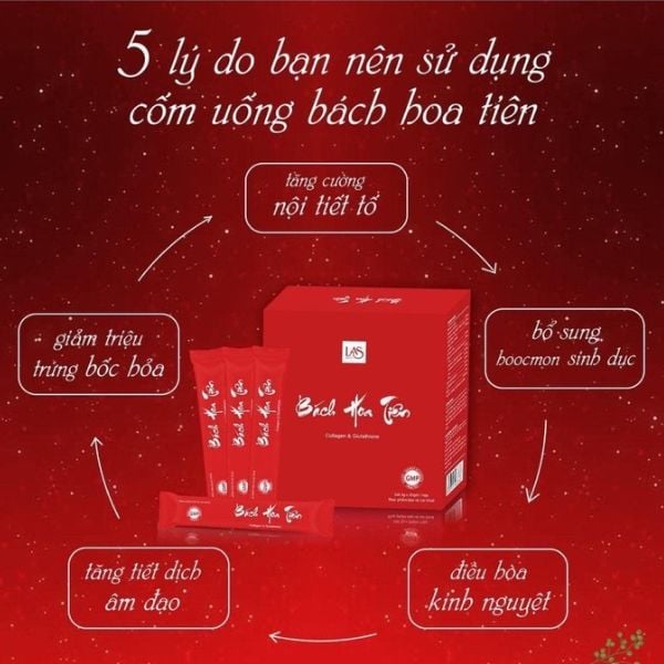 Cốm Đẹp Da Bách Hoa Tiên Collagen