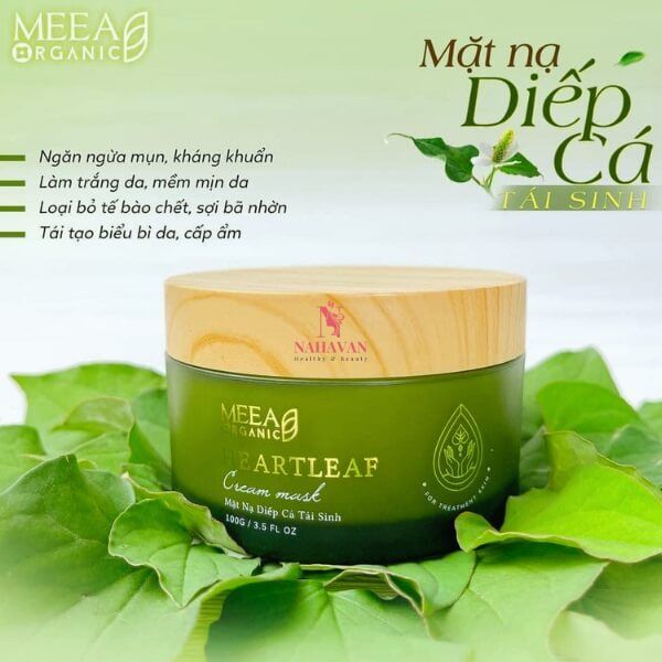 Mặt nạ diếp cá tái sinh Meea Organic - Bí quyết làm đẹp từ thiên nhiên