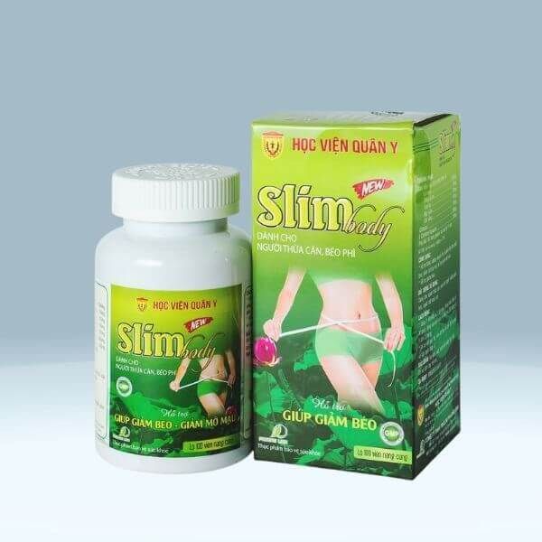 Giảm Cân Slim Body New HVQY Hổ Trợ Giảm Béo Giảm Mỡ Máu 100V