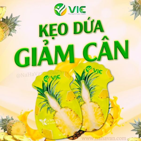 Kẹo Dứa Giảm Cân VIC Plus 7 Viên 7 Vị 7 Ngày