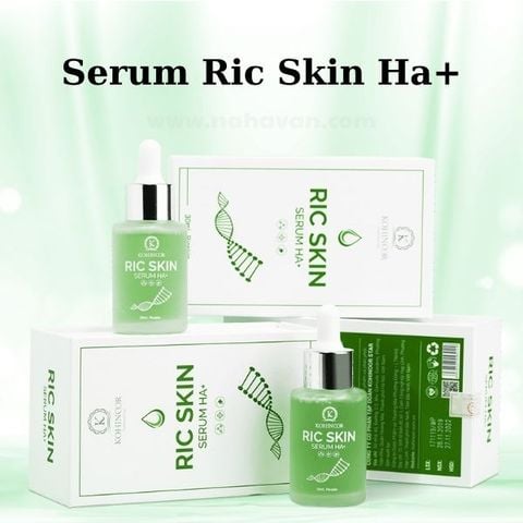 Serum Dưỡng Trắng Da Mặt Ric Skin HA+ 30ml