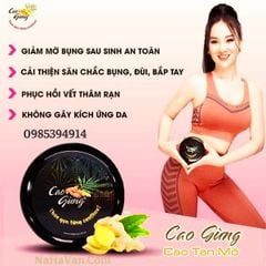 Cao Gừng Tan Mỡ Thiên Nhiên Việt - Đánh Bay Mỡ Bụng Cứng Đầu