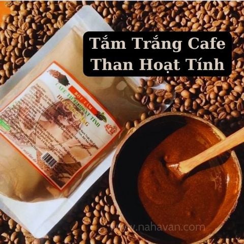 Bột Ủ Tắm Trắng Cafe Và Than Hoạt Tính 300gr