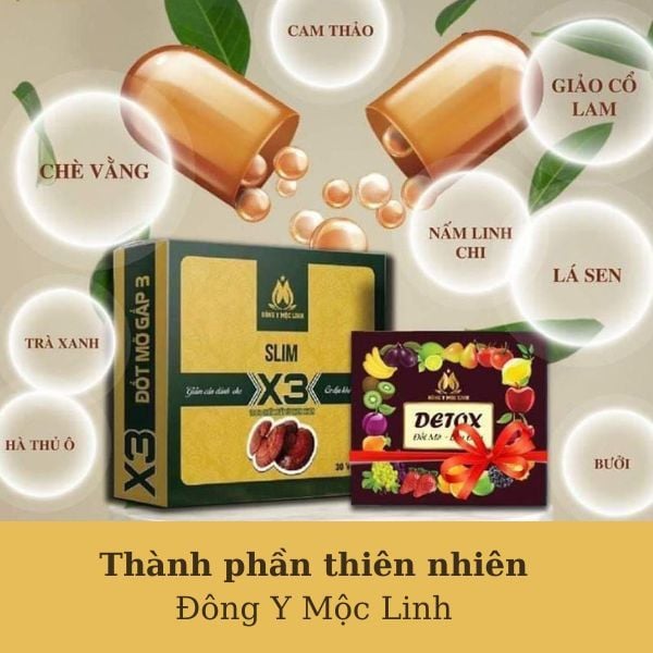 Giảm Cân Slim X3 Đông Y Mộc Linh