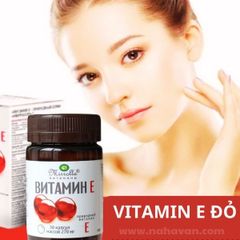 Vitamin E Đỏ Của Nga Mirrolla 270mg Hộp 30 Viên