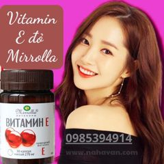 Vitamin E Đỏ Của Nga Mirrolla 270mg Hộp 30 Viên