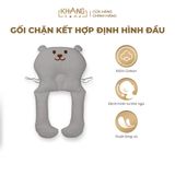  Gối Chặn Chữ U Kết Hợp Định Hình Đầu Cho Trẻ Sơ Sinh Khang Home - 100% Cotton, Êm Ái Cho Bé Ngủ An Toàn 