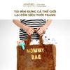 Túi Bỉm Sữa Vải Lông Mommy Bag Khang Home