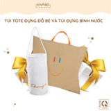  [GIFT] Combo Túi Đựng Bình Nước Và Túi Tote Cho Bé Khang Home 