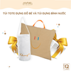 [GIFT] Combo Túi Đựng Bình Nước Và Túi Tote Cho Bé Khang Home