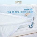  Nệm Cuộn Lót Cũi Mút PU Vải Mát CoolFabric Chần Bông Chống Thấm Khang Home - Gọn Nhẹ, Giải Nhiệt, An Toàn Cho Bé 