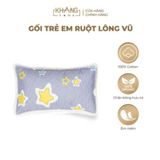  Gối Nằm Trẻ Em Vải Cotton Ruột Lông Vũ (Microfiber)  Khang Home - An Toàn, Êm Ái, Mềm Mại Cho Bé 