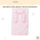  Bộ Nệm Trẻ Em Chần Bông Khang Home BabySafety An Toàn Giấc Ngủ Cho Bé Sơ Sinh BBS06 Size 65x105cm 