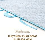  Túi Nệm Mỏng Cho Bé Đi Học Khang Home - Chần Bông Thiên Nhiên, Mỏng Nhẹ, Tiện Lợi, Bé Say Giấc An Toàn Ở Mọi Nơi 