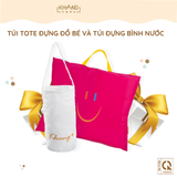  [GIFT] Combo Túi Đựng Bình Nước Và Túi Tote Cho Bé Khang Home 