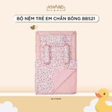  Bộ Nệm Trẻ Em Chần Bông Khang Home BabySafety An Toàn Giấc Ngủ Cho Bé Sơ Sinh Size 80x125cm 