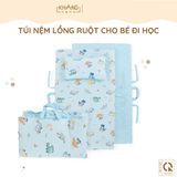  Túi Nệm Lồng Ruột Bông Cho Bé Đi Học Khang Home - Chần Bông Thiên Nhiên, Tiện Lợi, Bé Say Giấc An Toàn Ở Mọi Nơi 