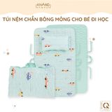  Túi Nệm Mỏng Cho Bé Đi Học Khang Home - Chần Bông Thiên Nhiên, Mỏng Nhẹ, Tiện Lợi, Bé Say Giấc An Toàn Ở Mọi Nơi 