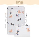  Túi Nệm Cho Bé Đi Học Vải Tencel Khang Home -  Chần Bông Thiên Nhiên Mềm Mát, Nhỏ Gọn, Tiện Lợi, Bé Say Giấc An Toàn Ở M 