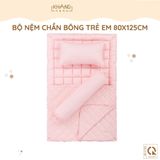  Bộ Nệm Trẻ Em Chần Bông Khang Home BabySafety An Toàn Giấc Ngủ Cho Bé Sơ Sinh BBS23 Size 80x125cm 