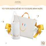  [GIFT] Combo Túi Đựng Bình Nước Và Túi Tote Cho Bé Khang Home 