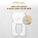  Gối Chặn Chữ U Kết Hợp Định Hình Đầu Cho Trẻ Sơ Sinh Khang Home - 100% Cotton, Êm Ái Cho Bé Ngủ An Toàn 