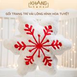  Gối Tựa Trang Trí Noel Siêu Mềm Mịn Cao Cấp Khang Home - Phụ Kiện Trang Trí Noel Dễ Thương Chrismast Collection 2023 