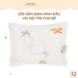  Gối Nằm Định Hình Đầu Cho Bé Sơ Sinh Vải Sợi Tre  Khang Home -  Thoáng Mát Và Thấm Hút Nhanh 