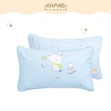  Gối Trẻ Em Tiện Lợi Khang Home Ruột Lông Vũ  ( Microfiber)Êm Mềm, Kháng Khuẩn 30x50cm 