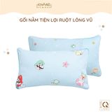  Gối Trẻ Em Tiện Lợi Khang Home Ruột Lông Vũ  ( Microfiber)Êm Mềm, Kháng Khuẩn 30x50cm 