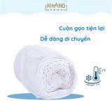  Nệm Cuộn Lót Cũi Mút PU Vải Mát CoolFabric Chần Bông Chống Thấm Khang Home - Gọn Nhẹ, Giải Nhiệt, An Toàn Cho Bé 